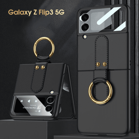 Applicable To Samsung Galaxy Z Flip3 Mobile Phone Case, One-piece Ultra-thin Ring Folding Mobile Phone Protective Cover