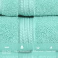 thumbnail image 3 of Home Weavers  Elegance Essentials 550GSM Cotton Zero Twist Super Absorbent Bath Towel Set of 3 Turquoise - 27"x54", 16"x24", 13"x13", 3 of 5
