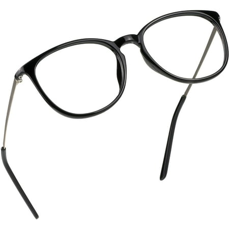 LifeArt Blue Light Blocking Glasses, Anti Eyestrain, Computer Reading Glasses, Gaming Glasses, TV Glasses for Women Men, Anti Glare (Black, +3.00 Magnification)