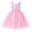 Pink, variant on Toddler Girls Rainbow Tulle Birthday Dress Sequin Pageant Dress V-Neck Kids Birthday Princess Party Dress, Toddler Formal Ball Gown Rainbow Purple