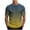 Navy, variant on T-shirts for Men Gradient Print Sports T-shirt Short Sleeve Round-Neck Casual Blouses Shirts Army Green XXXL Mens Tops