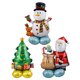 thumbnail image 4 of 1set Stand Pedestal Christmas Balloons Santa Claus Snowman Elk Stocking Foil Balloon Christmas Decorations for Home Navidad 2025, 4 of 5
