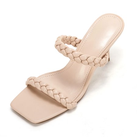 

SySea Square Open Toe Bohemian High Heels Sandals Women Strappy Slip