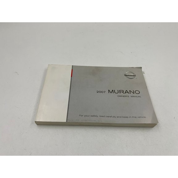 2007 Nissan Murano Owners Manual Handbook OEM L04B34009