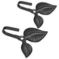 thumbnail image 6 of OUNONA 2 Pcs Vintage Iron Leaf Shape Wall Hook Decorative Wall Mounted Coat Hook For Home Multipurpose Hanger For Clothes Space-Saving Hook, 6 of 8