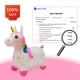 thumbnail image 3 of Unicornio Bouncy Horse HotMax para niña de 2 años, color rosa, 3 of 7