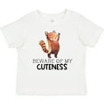 thumbnail image 3 of Inktastic Beware of My Cuteness Cute Red Panda Boys or Girls Baby T-Shirt, 3 of 5
