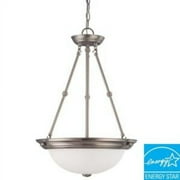 3-Light Brushed Nickel Hanging Pendant