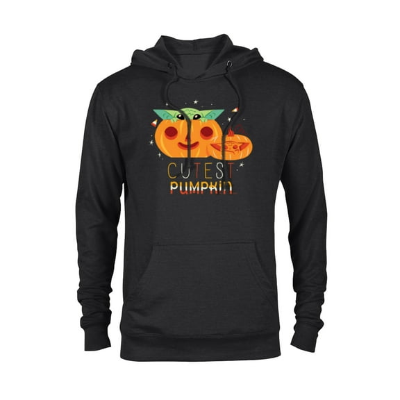 Star Wars Grogu The Cutest Pumpkin - Pullover Hoodie for Adults - Customized-Black