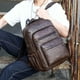 thumbnail image 3 of Mochila para portátil para hombre, ligera, impermeable, portátil, para senderismo Café, 3 of 9