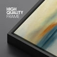 thumbnail image 4 of PixonSign Framed Canvas Print Wall Art Pastel Watercolor Sunset Sea Landscape Abstract Shapes Illustrations Modern Art Decorative Minimal Relax/Calm for Living Room, Bedroom, Office - 16"x24" BLACK, 4 of 5