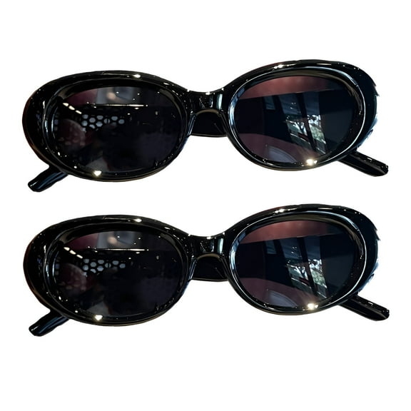 GJX 2Pcs Baby Sunglasses,Parent-Child Design Toddler Sunglasses Age 2-4,Light and Safe Materials Infant Sunglasses,Black