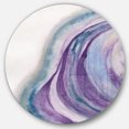 thumbnail image 1 of Designart 'Watercolor Geode II' Geometric Metal Circle Wall Art, 1 of 3