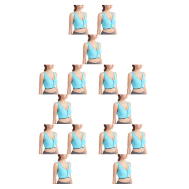 Sonducket 3 unids/set Fitness Bra Women Love - Ajuste compresivo y tejido transpirable Nylon Seamless Bras Top Fitness Sports Bra verde S Type2 NO2