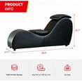 thumbnail image 5 of Puremind Yoga Chair, Curved Yoga Chaise Lounge for Adults Stretching, Relaxing and Exercising, Indoor Yoga Lounge Chair,Black, 5 of 8