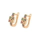 thumbnail image 1 of Aretes Dama con Esmeraldas Rubí Zafiro y Citrino Oro 18K Lam dorado Unitalla, 1 of 7