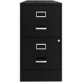 thumbnail image 3 of Scranton & Co 22" 2-Drawer Traditional Metal Filing Cabinet in Black, 3 of 6