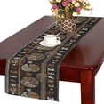 thumbnail image 1 of ABPHQTO Camino de mesa de granos de café, mantel Individual de 35x180 cm, mantel de mesa de café oscuro para oficina, cocina, comedor, boda, fiesta, decoración del hogar, 1 of 3