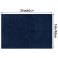 thumbnail image 6 of Unique Bargains 2 Pcs Plush Fluffy Extra Thick Mat Dark Blue/Pink 16" x 24", 6 of 6