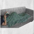 thumbnail image 5 of Botanical Soft Flannel Fleece Blanket, Flowering Hosta Plants Exotic Blossoms Flourishing Meadow Jungle, Cozy Plush for Indoor and Outdoor Use, 50" x 70", Jade Green and Blue Violet, by Ambesonne, 5 of 5
