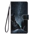 thumbnail image 2 of SaniMore for iPhone 15 Pro 6.1" 2023 PU Leather Case with Card Slots Detchable Lanyard Color Painting Luxury Pattern Flip Kickstand Shcokproof Wallet Case For iPhone 15 Pro 6.1 Inch 2022, Road, 2 of 7