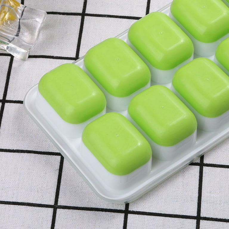 Ice Cube Trays, Easy-Release Silicone & Flexible Cube Trays with Spill- Resistant Removable Lid, Stackable Ice Trays with Covers - AliExpress