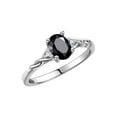 thumbnail image 5 of RYLOS Rings for Women Sterling Silver Classic Style Birthstone Ring 7X5MM Oval Gemstone &  Diamonds October Onyx Jewelry for Women Size 7, 5 of 7