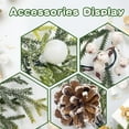 thumbnail image 2 of 9FT Snowy Christmas Garland Battery Operated, Faux Spruce Evergreen Garland with 30 LED Lights, Pine Cones, Berry for Mantel Stair Railing Office Fireplace Decorations, 2 of 12