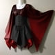 thumbnail image 2 of Gibobby Vestido corto casual para mujer Disfraz medieval para mujer Vestido de camisa irlandesa con manga de trompeta con corsé Vestido tradicional Hallowe(Vino,M), 2 of 4