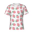 thumbnail image 3 of Naloa Strawberry Men's T-Shirt Sport T-shirt Men's Basic Tee Casual Men's Shirt, Round Neck, Short Sleeves - Large, 3 of 5