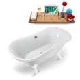 thumbnail image 7 of 68" Streamline N861GLD-CH Clawfoot Tub and Tray With External Drain, 7 of 7
