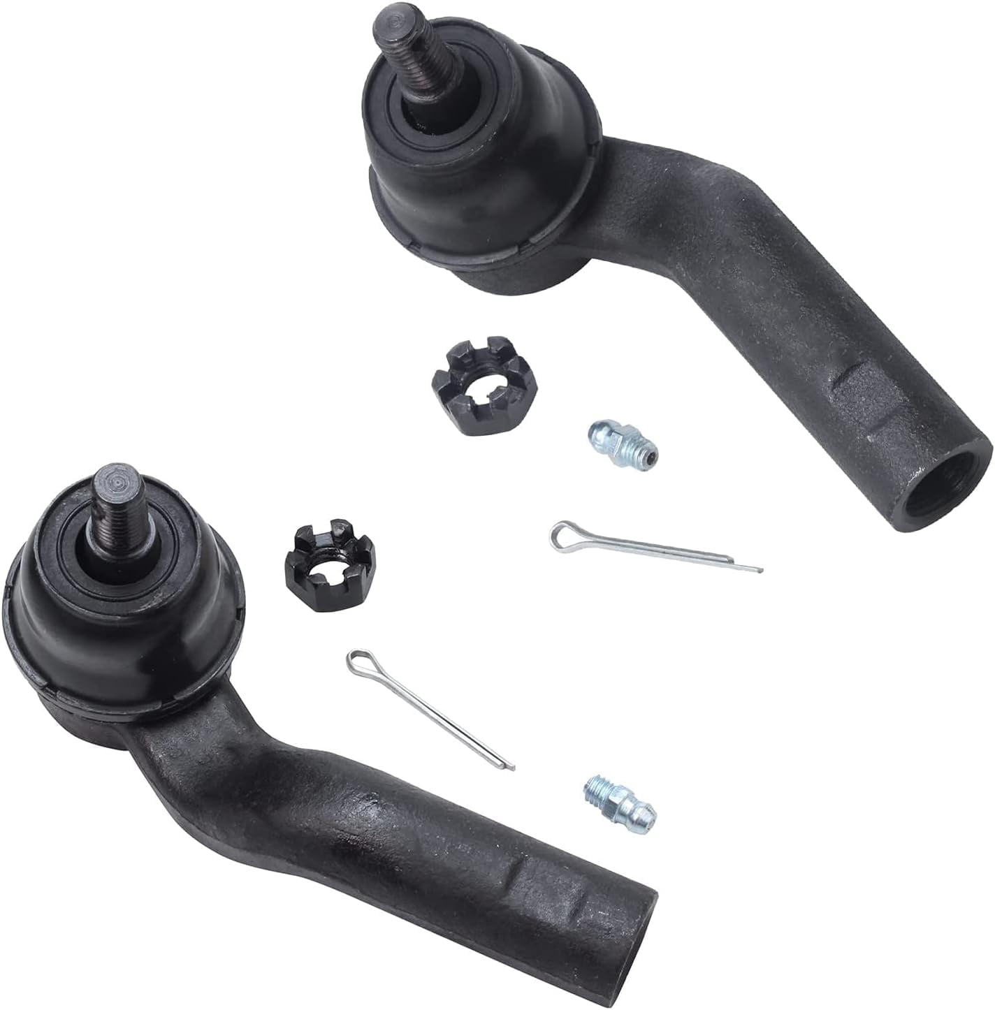 Detroit Axle - Front Struts & Coil Springs Sway Bar Links Tie Rods Lower Ball Joint Boots Replacement for 2013-2018 Ford Focus S SE Titanium