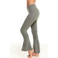 thumbnail image 1 of Chaser Love Knit Flared Peplum Selena Pants Grey ( L ), 1 of 2