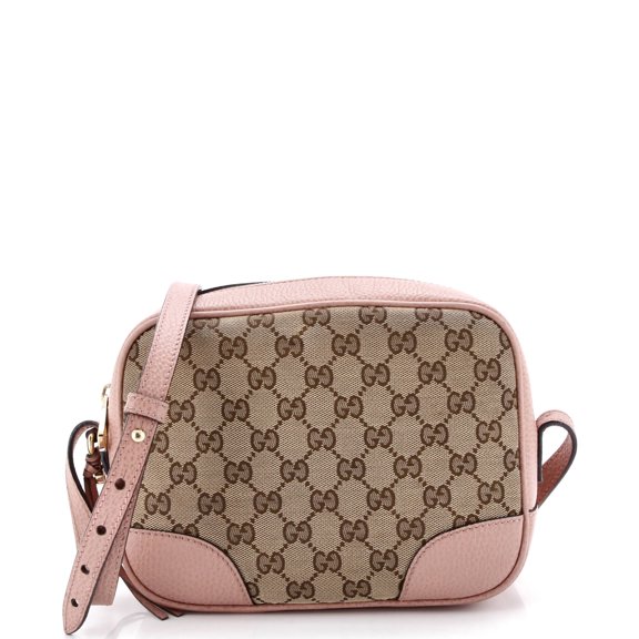 Pre-Owned Bree Disco Crossbody Bag GG Canvas with Leather Mini By Rebag