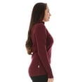 thumbnail image 3 of Midweight Women's Wool 1/4 Zip - 100% Merino Wool, 3 of 11