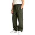 thumbnail image 3 of CONROSES Kids Boys Casual Pants Wide Leg Baggy Pant for Child Solid Elastic Waist Cozy Fall Winter Jogger Trousers with Pockets, 3 of 8