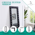 thumbnail image 5 of Black Mirror Full Length Mirror Black Frame Mirror Black Rectangle Mirror Black Mirror Black Framed Mirror Large Leaning or Hanging Black Mirrors Matte Black Mirrors for Wall-Color:Black,Finish:Cheval, 5 of 9