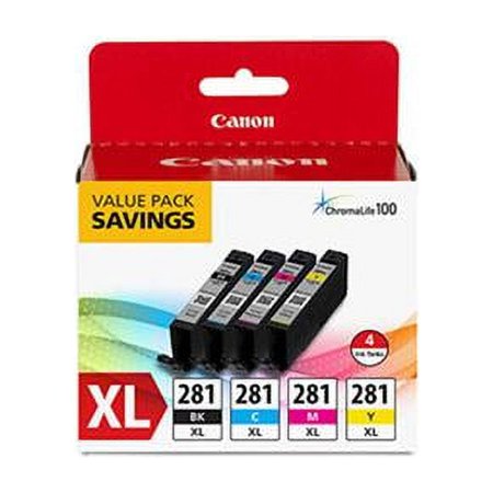 UPC: 0660685174276 | Canon  CNMCLI281XBKCMY  CLI-281XL Original Ink Cartridge – Value Pack  4 / Pack