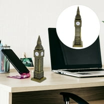 Masteelf Decorative Big Ben Model Metal London Sculpture Vintage Metal Building Figurine Table Centerpiece Decor Home Or Office