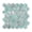 Beryl, variant on The Tile Life Eterna Hex 4" x 4" Calacatta Gold Glass Mosaic Tile Sample, 1 Piece