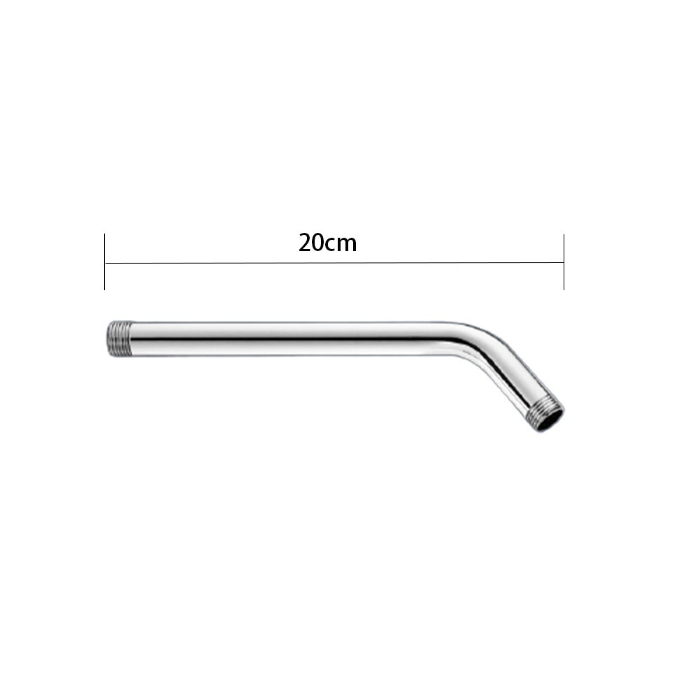 Fule 0.66in Stainless Steel Shower Head Extension Pipe Arm, Straight