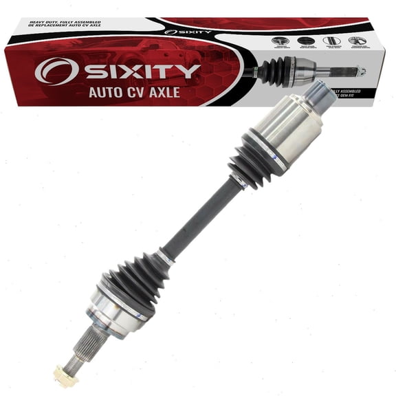 Sixity Front Left CV Axle compatible with Dodge Ram 1500 2002-2010 - Driver Side Complete Axle Shaft Assembly
