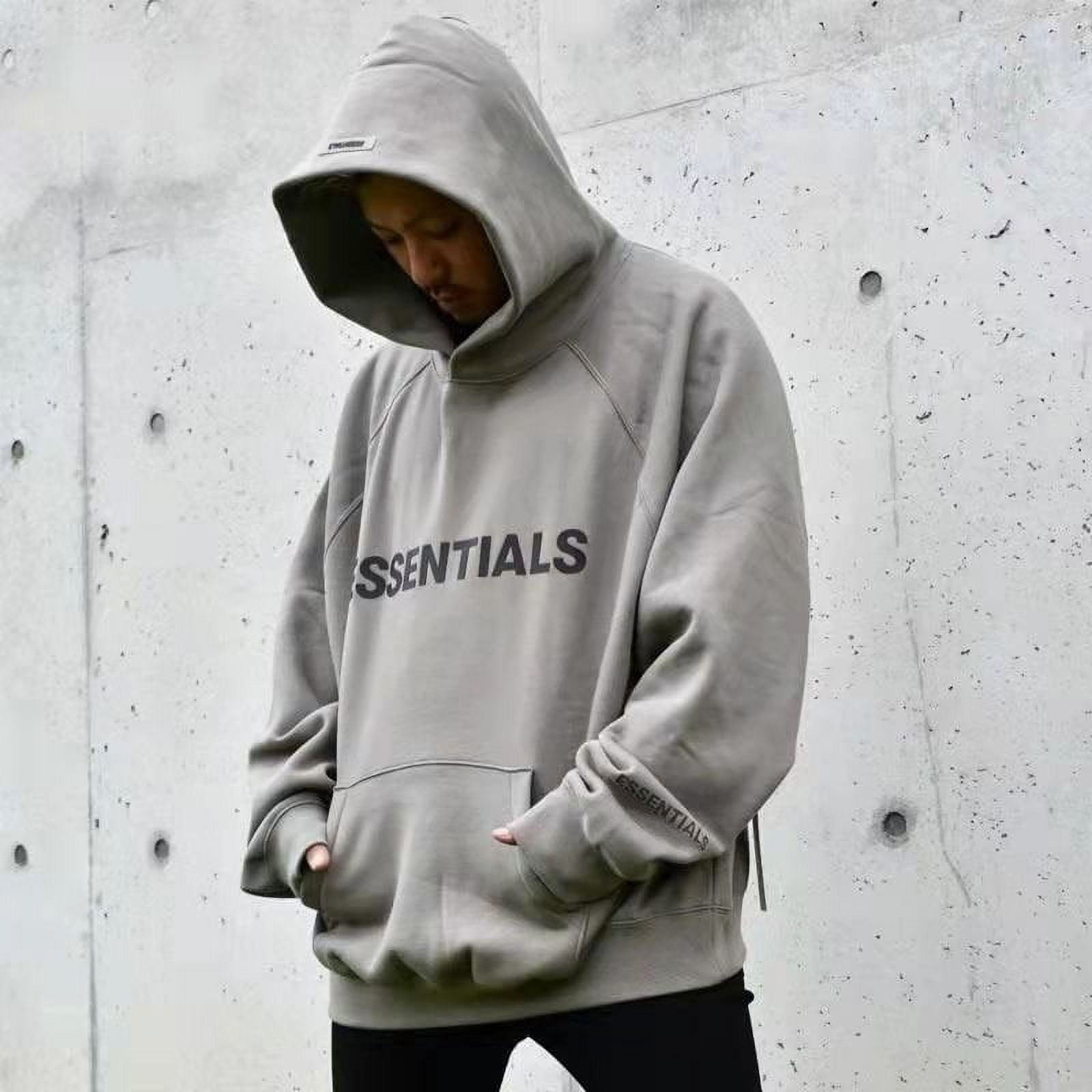 PENGXIANG ESSENTIALS Casual Oversized Hoodie With Label Rubber