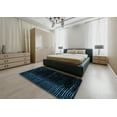 thumbnail image 5 of Ahgly Company Machine Washable Indoor Round Abstract Night Black Area Rugs, 5' Round, 5 of 7
