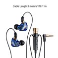 thumbnail image 4 of Inteprter Auriculares con cable 96dB 3,5mm Reducción de ruido Auriculares intrauditivos Interior Exterior Transmisión en vivo Grabación de voz Teléfono y Comunicación azul 3M, 4 of 6