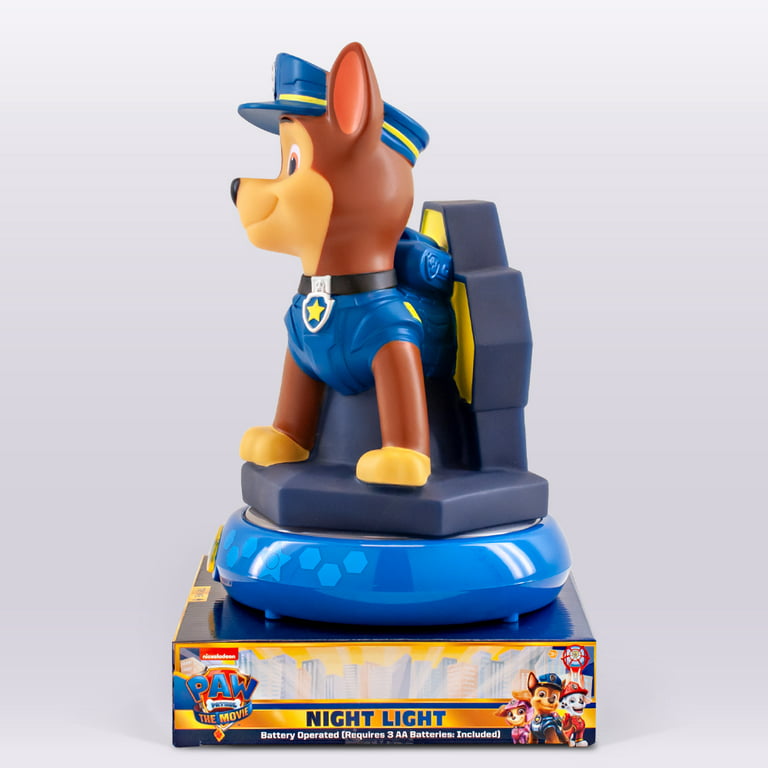 Nickelodeon Paw Patrol, Chase, Battery Operated, 3D, LED Night Light, Easy  Activation with Auto Shut Off, 18785 