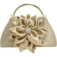 thumbnail image 1 of LHSHID Pochettes pour Femmes Rétro Fleur Sac à Main de Soirée Étincelant Strass Poignée Supérieure Sac à Main Gatsby, 1 of 8