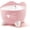 Pink, variant on White Triple Filter Pet Water Fountain with Ergonomic Drinking Options