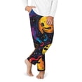 thumbnail image 2 of Xecao Playful Ghosts Night Sky Print Teenagers' Pajama Pants Long Sleep Pants Soft Elastic Waist Pajama Bottoms Elastic waist with 2 Pockets 5-16 Years-Small, 2 of 6