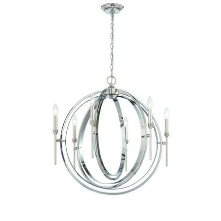 

World Imports Rondure 6 Light Candle-Style Chandelier